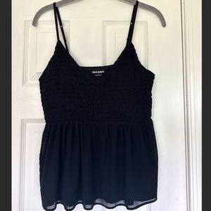 Old Navy Black Babydoll Top